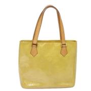 Pre-owned Leather totes Louis Vuitton Vintage , Beige , Dames