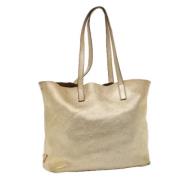 Pre-owned Leather totes Prada Vintage , Yellow , Dames