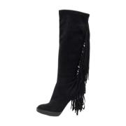 Pre-owned Suede boots Burberry Vintage , Black , Dames