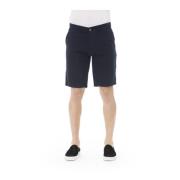 Bermuda Shorts met Zakken Baldinini , Blue , Heren