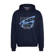 Spray Reg Hoodie Tommy Hilfiger , Blue , Heren