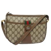 Pre-owned Leather gucci-bags Gucci Vintage , Beige , Dames