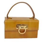 Pre-owned Coated canvas handbags Salvatore Ferragamo Pre-owned , Yello...