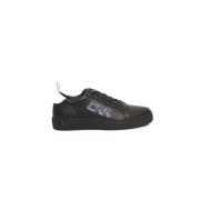 Heren Leren Sneakers met Rubberen Zool Cerruti 1881 , Black , Heren