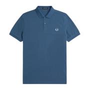 Slim Fit Heren Polo met twee knopen Fred Perry , Blue , Heren