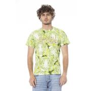 Fantasie Print Korte Mouw T-Shirt Cavalli Class , Green , Heren