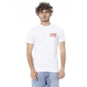 Logo Print Korte Mouw T-shirt Cavalli Class , White , Heren