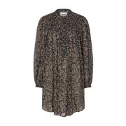 Gedrukte Jurk Isabel Marant , Black , Dames