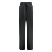 Satin Broek met Coördinerende Tailleband Tom Ford , Black , Dames