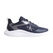 Blauwe Sportieve Textiel Sneakers Calvin Klein Jeans , Blue , Heren