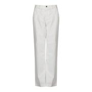 Elegante Slim Fit Broek Liu Jo , White , Dames