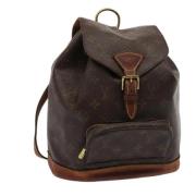 Pre-owned Canvas backpacks Louis Vuitton Vintage , Brown , Dames