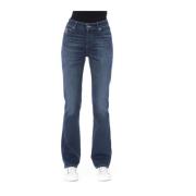 Regular Jeans met Logo Knoop Baldinini , Blue , Dames