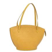 Pre-owned Leather shoulder-bags Louis Vuitton Vintage , Yellow , Dames