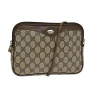 Pre-owned Leather gucci-bags Gucci Vintage , Beige , Dames