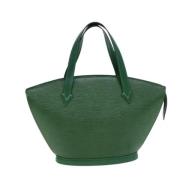 Pre-owned Leather shoulder-bags Louis Vuitton Vintage , Green , Dames