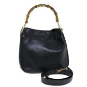 Pre-owned Leather gucci-bags Gucci Vintage , Black , Dames