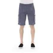 Cargo Bermuda Shorts Baldinini , Blue , Heren