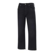 Zwarte Heritage Denim Straight Leg Jeans 7 For All Mankind , Black , D...