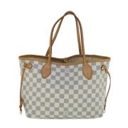 Pre-owned Canvas totes Louis Vuitton Vintage , White , Dames