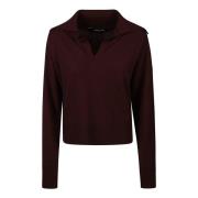 Stijlvolle Polo Neck Sweater Federica Tosi , Brown , Dames