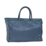 Pre-owned Nylon totes Prada Vintage , Blue , Dames