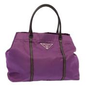 Pre-owned Nylon handbags Prada Vintage , Purple , Dames