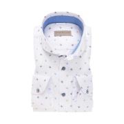 Blauw Business Overhemd met Print John Miller , White , Heren