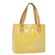 Pre-owned Leather totes Louis Vuitton Vintage , Yellow , Dames