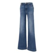 Moderne Dojo Heritage Denim Flared Jeans 7 For All Mankind , Blue , Da...