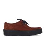 Rust Suede Wallabee Cup Moccasin Clarks , Brown , Heren