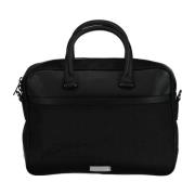 Zwarte Laptoptas met Verstelbare Band Calvin Klein , Black , Heren