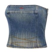 Stijlvolle Top voor Mannen Diesel , Blue , Dames