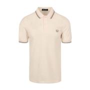 Klassieke Dubbele Streep Polo Shirt Fred Perry , Pink , Heren