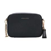 Ginny Lichtroze Leder Schoudertas Michael Kors , Black , Dames