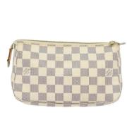 Pre-owned Canvas louis-vuitton-bags Louis Vuitton Vintage , White , Da...