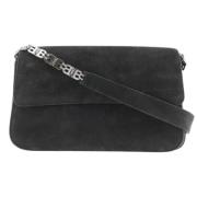 Pre-owned Suede shoulder-bags Bally Pre-owned , Black , Dames