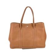 Pre-owned Leather totes Hermès Vintage , Brown , Dames