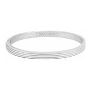 Mens Silver Gentleman Bangle Nialaya , Gray , Heren