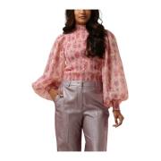 Zijden Hyssop Blouse Roze Bruuns Bazaar , Pink , Dames