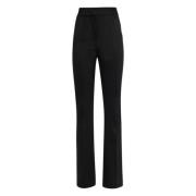 Flared High Rise Zwarte Broek Veronica Beard , Black , Dames