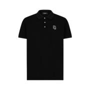 Tennis Fit Polo Shirt Dsquared2 , Black , Heren