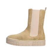 Beige Suède Chelsea Boots Hip , Beige , Dames