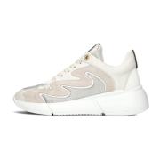 Beige en witte sneakers Celina Via Vai , Multicolor , Dames