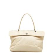 Pre-owned Leather shoulder-bags Bottega Veneta Vintage , Beige , Dames