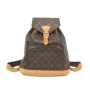 Pre-owned Canvas backpacks Louis Vuitton Vintage , Brown , Dames