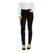 Pitch Black Unwashed Straight Leg Jeans Cream , Black , Dames