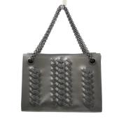 Pre-owned Leather totes Bottega Veneta Vintage , Gray , Dames