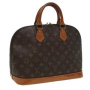 Pre-owned Canvas handbags Louis Vuitton Vintage , Brown , Dames