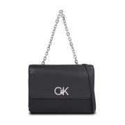 Dubbele Gusset Tas voor Vrouwen Calvin Klein , Black , Dames